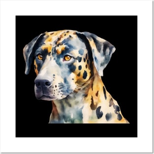 Catahoula Leopard Dog Face Posters and Art